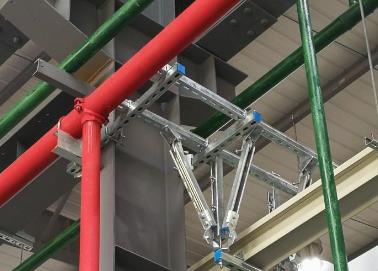 炉霍该抗震支架的整体式支吊架结构协调性好